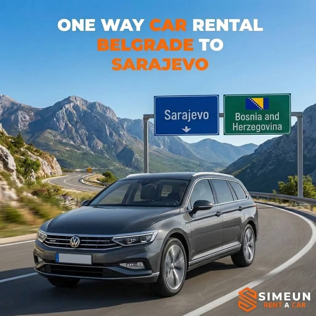 One Way Car Rental Belgrade to Sarajevo