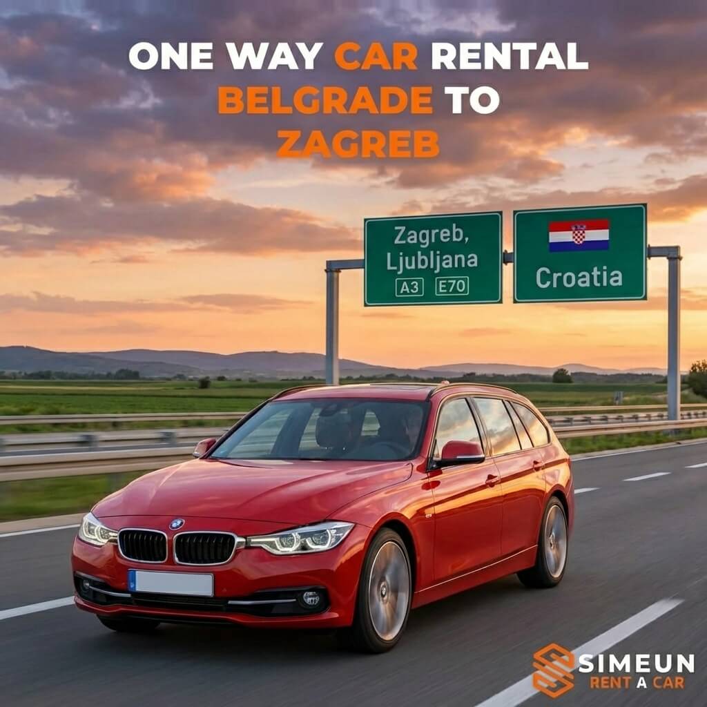 One Way Car Rental Belgrade to Zagreb