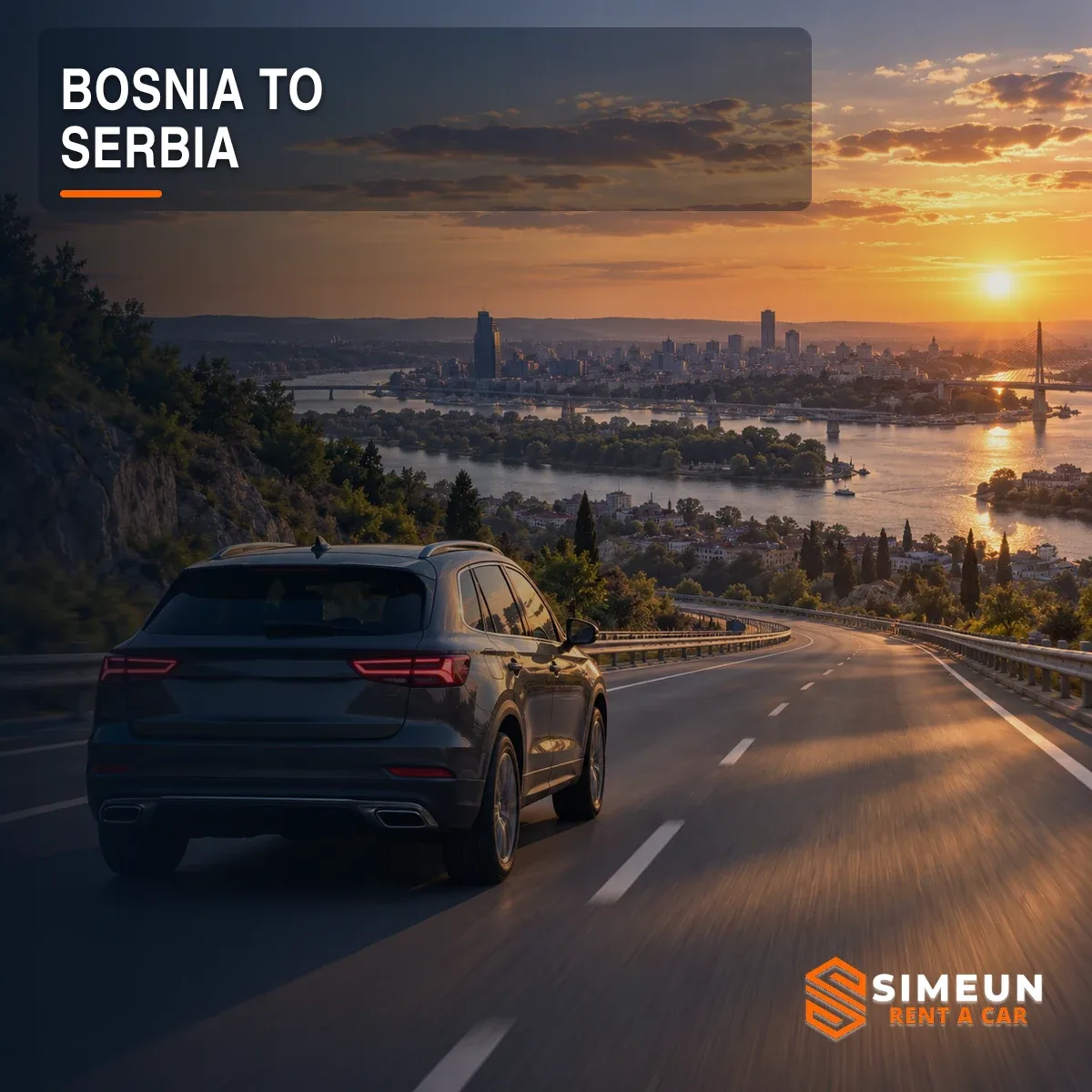 One Way car rental to Serbia allows travellers to continue from Bosnia and Herzegovina towards Belgrade, Vojvodina and Serbia's mountain destinations.