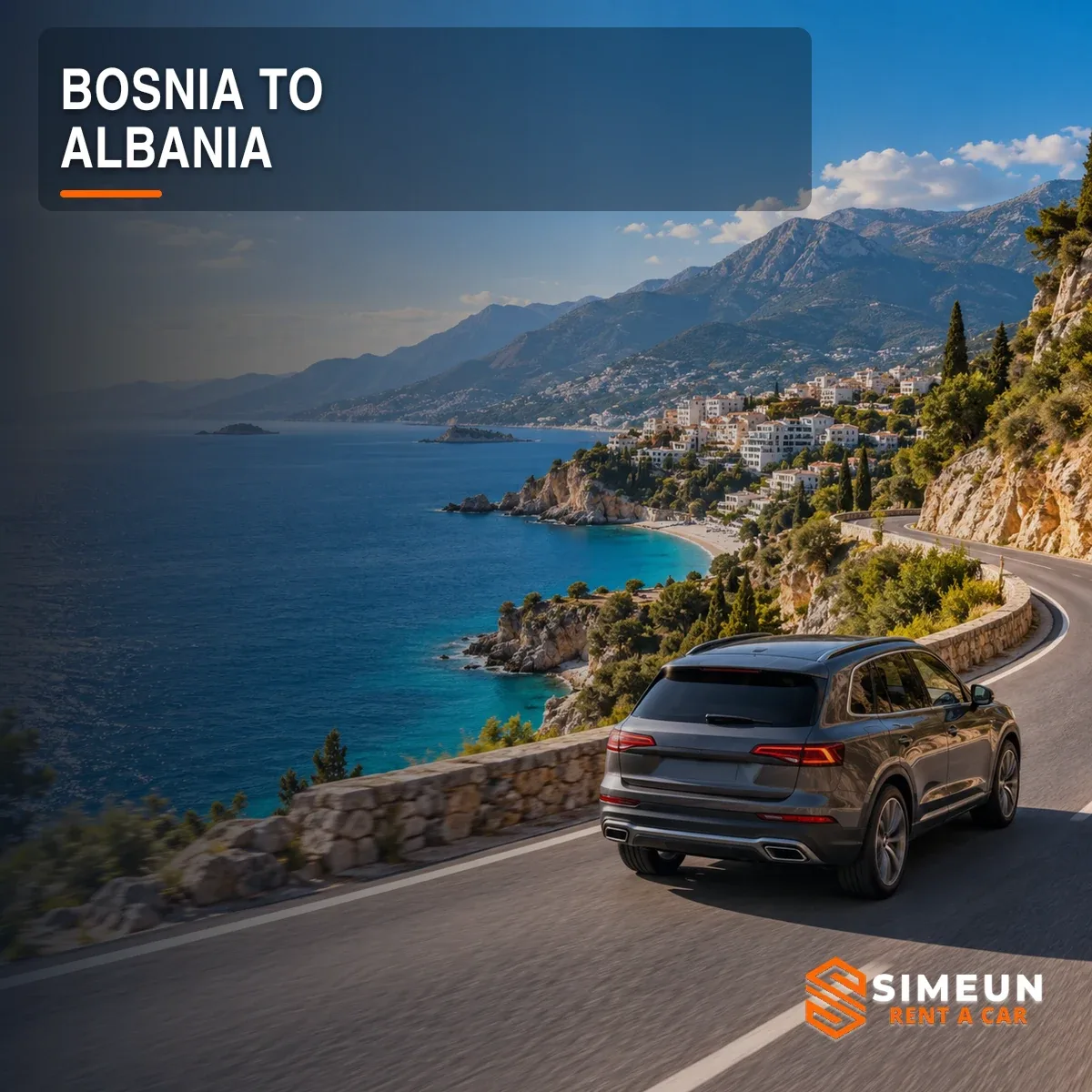 Albania is becoming an increasingly popular destination for road trips from Bosnia and Herzegovina. These routes may pass through several countries, so it is important to provide the complete route when booking.