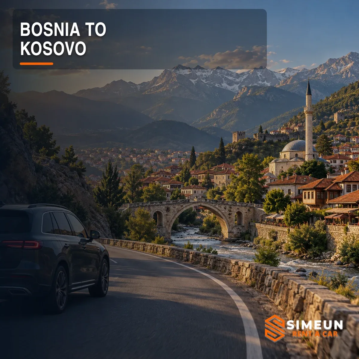 Kosovo is another destination for One Way travel from Bosnia and Herzegovina, especially for travellers who want to continue their journey without returning the vehicle to the original pickup location.
