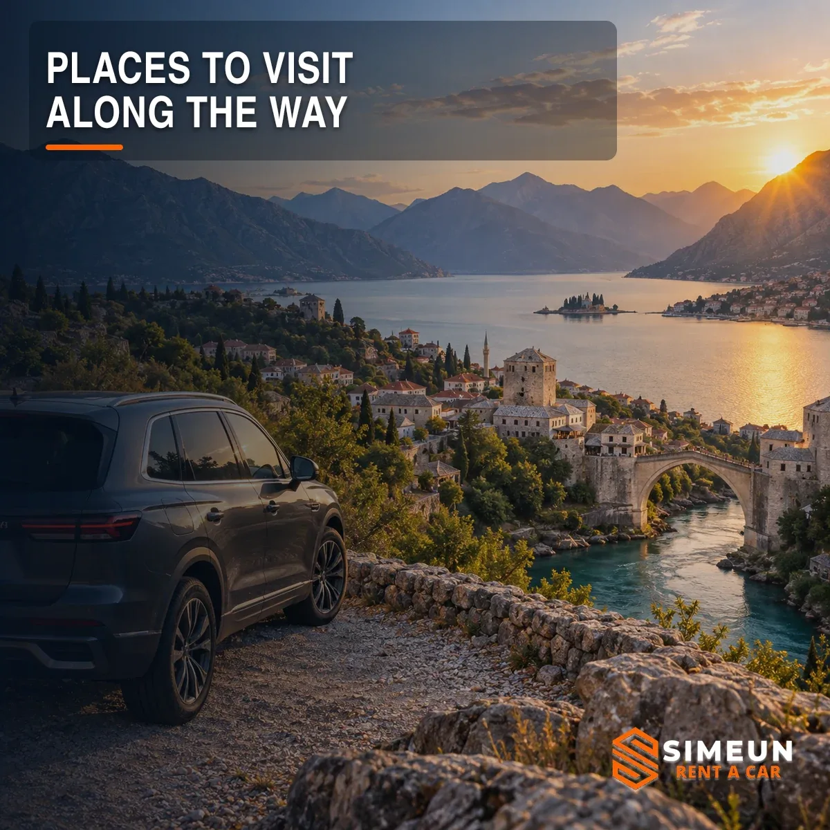 A One Way trip does not have to be simply a drive from one location to another. The Balkans offer many interesting places that can be included in your journey.