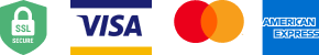 Secure Payment, Visa, MasterCard, American Express